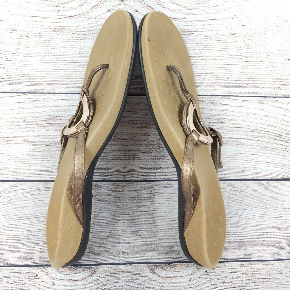 Vionic Womens Bronze 340 Karina Orthaheel Slip On Thong Sandal Size US 10 - Picture 5 of 8